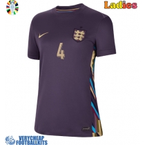 England Declan Rice #4 Replica Away Shirt Ladies Euro 2024 Short Sleeve